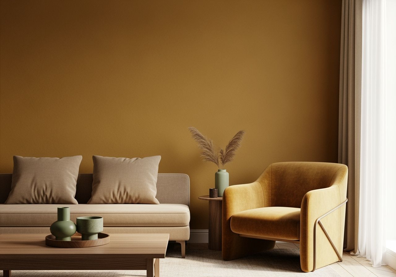 Interiér s vlnou, zdroj tepla a světla v prostoru